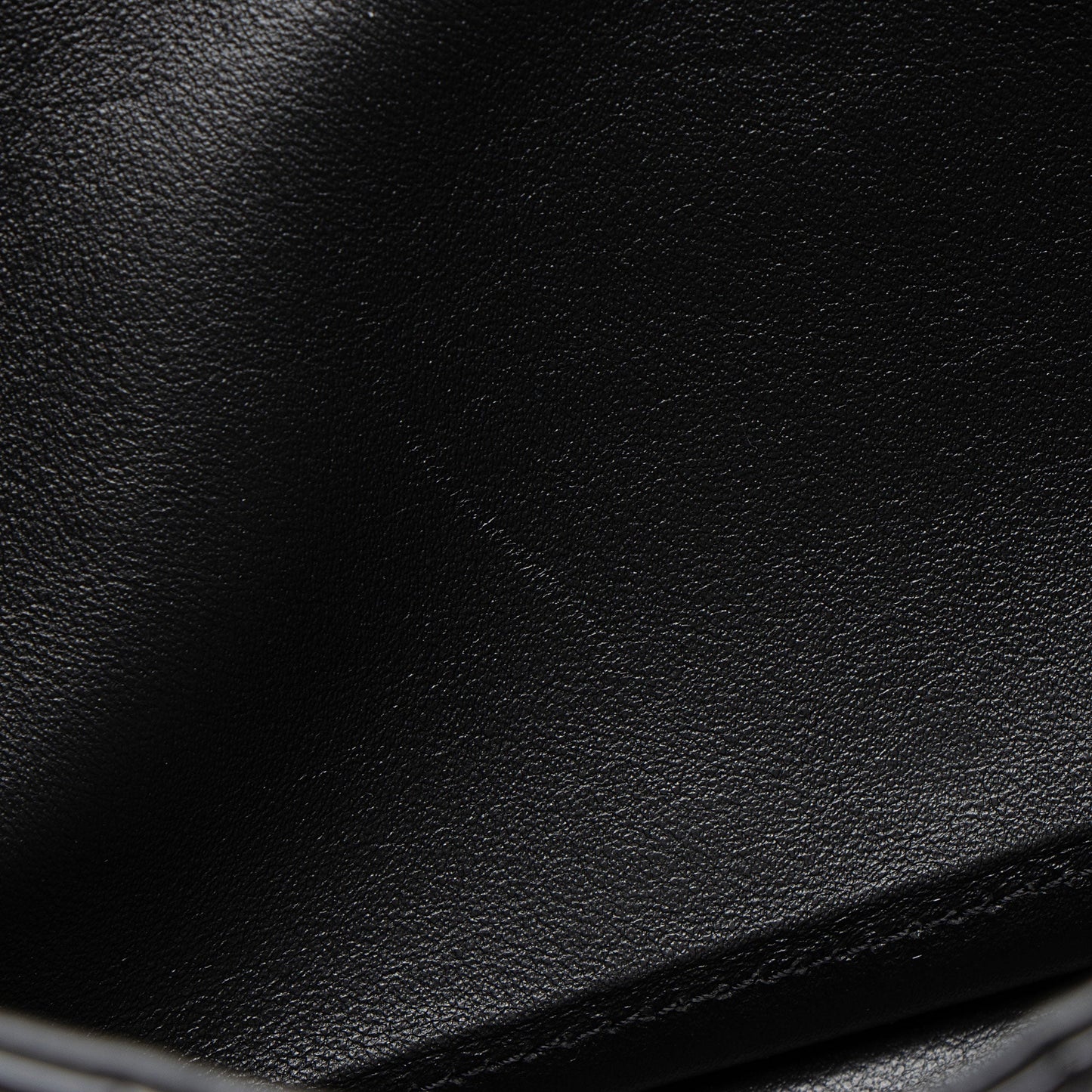 Saint Laurent Quilted Patent Leather Monogram Cassandre Chain Wallet H