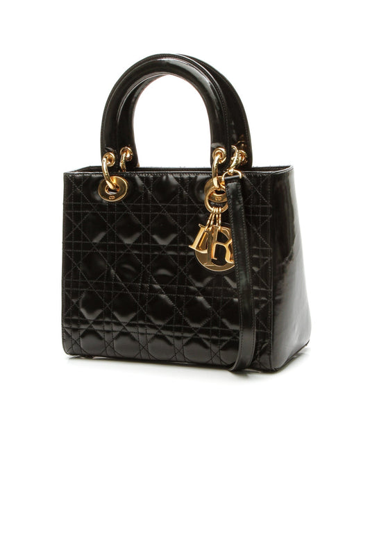 Christian Dior Vintage Medium Lady Dior Bag - Black product photo – Pods & Beats