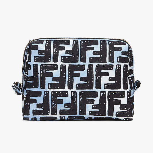 Fendi BEAUTY POUCH SMALL Multicolour Nylon Toiletry Case product photo – Pods & Beats