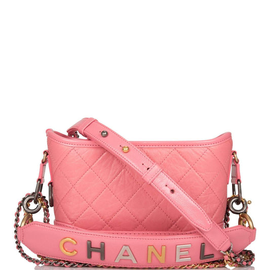 Chanel Chanel Gabrielle 20 Hobo Bag Pink Lambskin Mixed Metal Hardware product photo – Pods & Beats