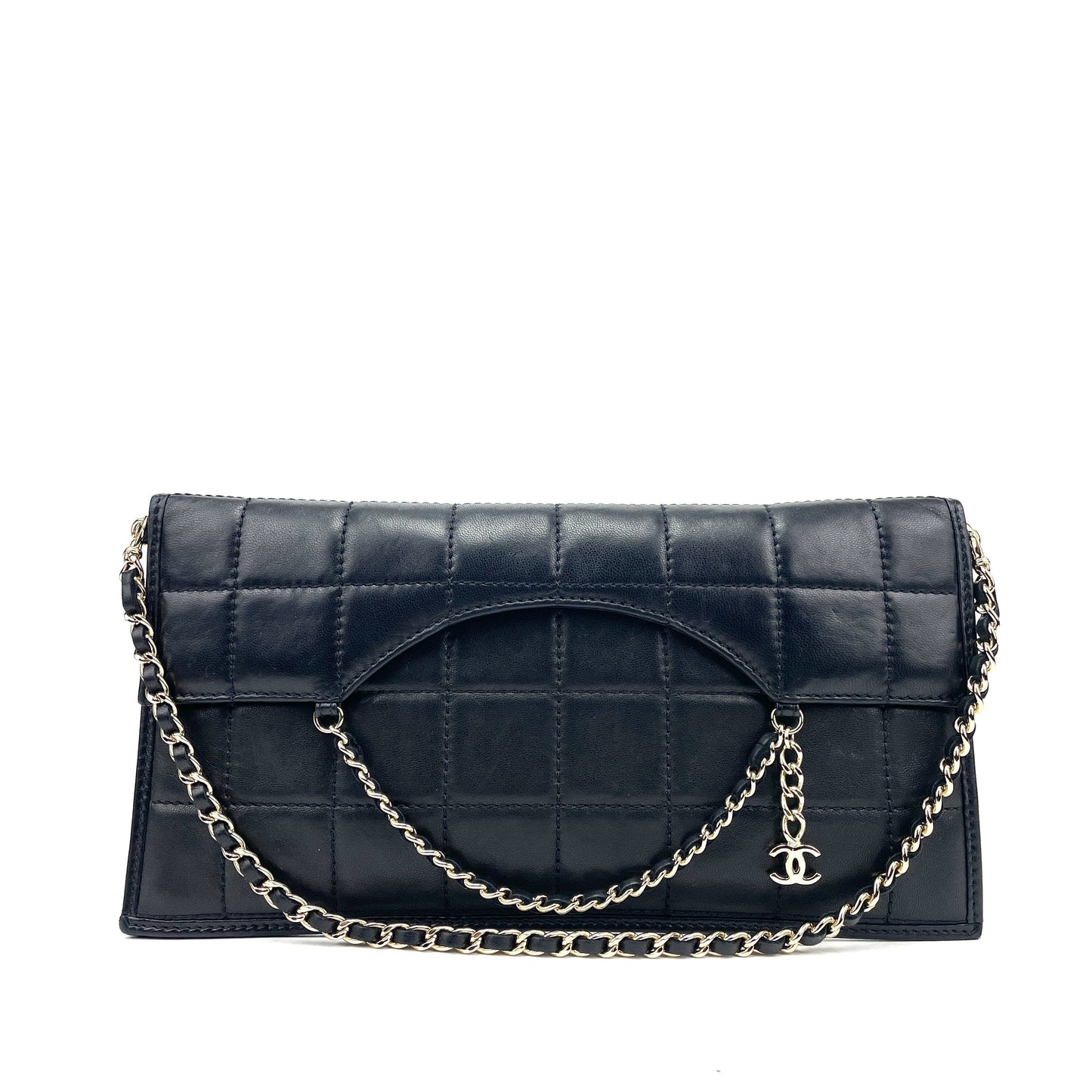 Chanel CHANEL Classic Box Quilted Fold Down Envelope Clutch Bag product photo – Pods & Beats