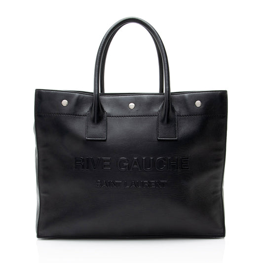 Saint Laurent Calfskin Rive Gauche Small Tote