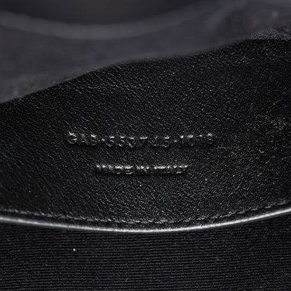 Saint Laurent Canvas Leather Manhattan Medium Satchel Handbag