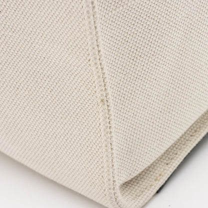 Saint Laurent Canvas Leather Manhattan Medium Satchel Handbag