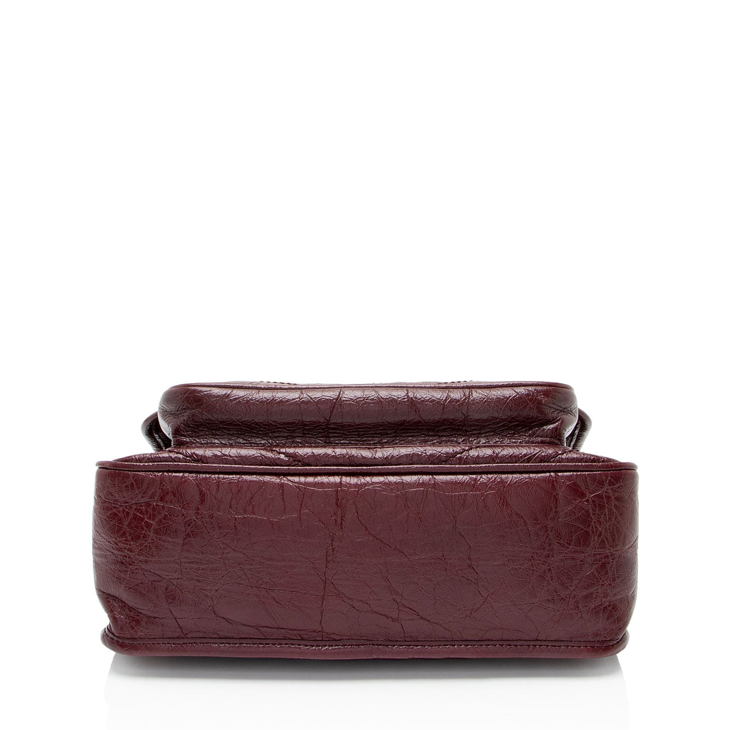 Saint Laurent Crinkled Calfskin Monogram Niki Medium Shoulder Bag