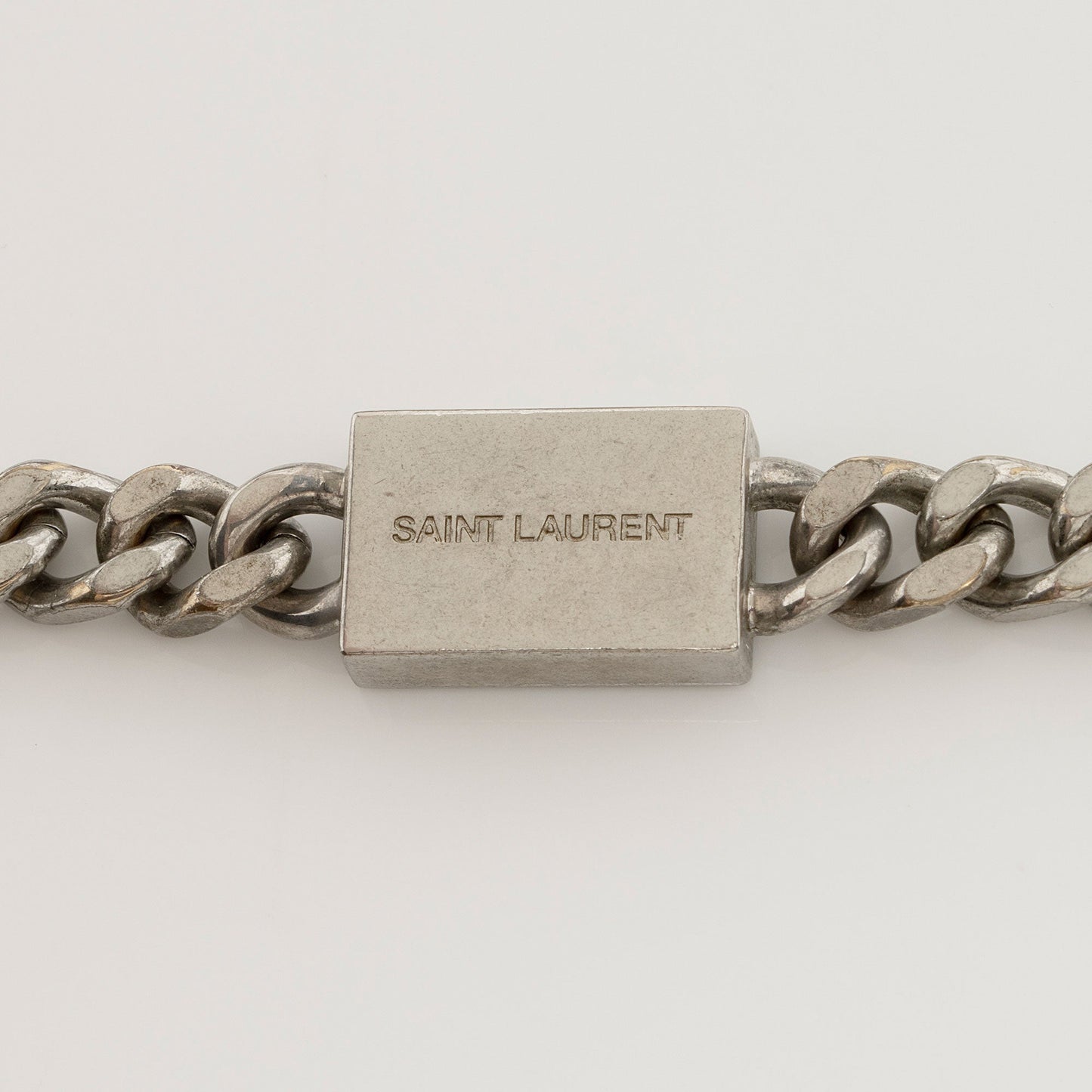 Saint Laurent Croc Embossed Leather Monogram Kate Tassel Medium Should