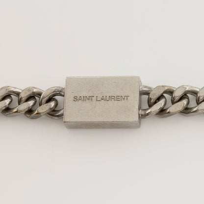 Saint Laurent Croc Embossed Leather Monogram Kate Tassel Medium Should