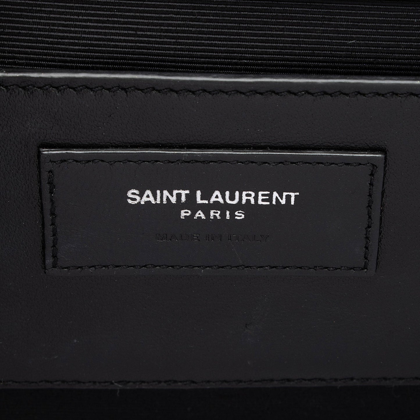 Saint Laurent Croc Embossed Leather Monogram Kate Tassel Medium Should