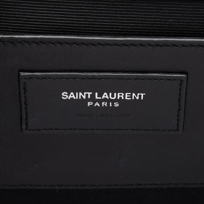 Saint Laurent Croc Embossed Leather Monogram Kate Tassel Medium Should
