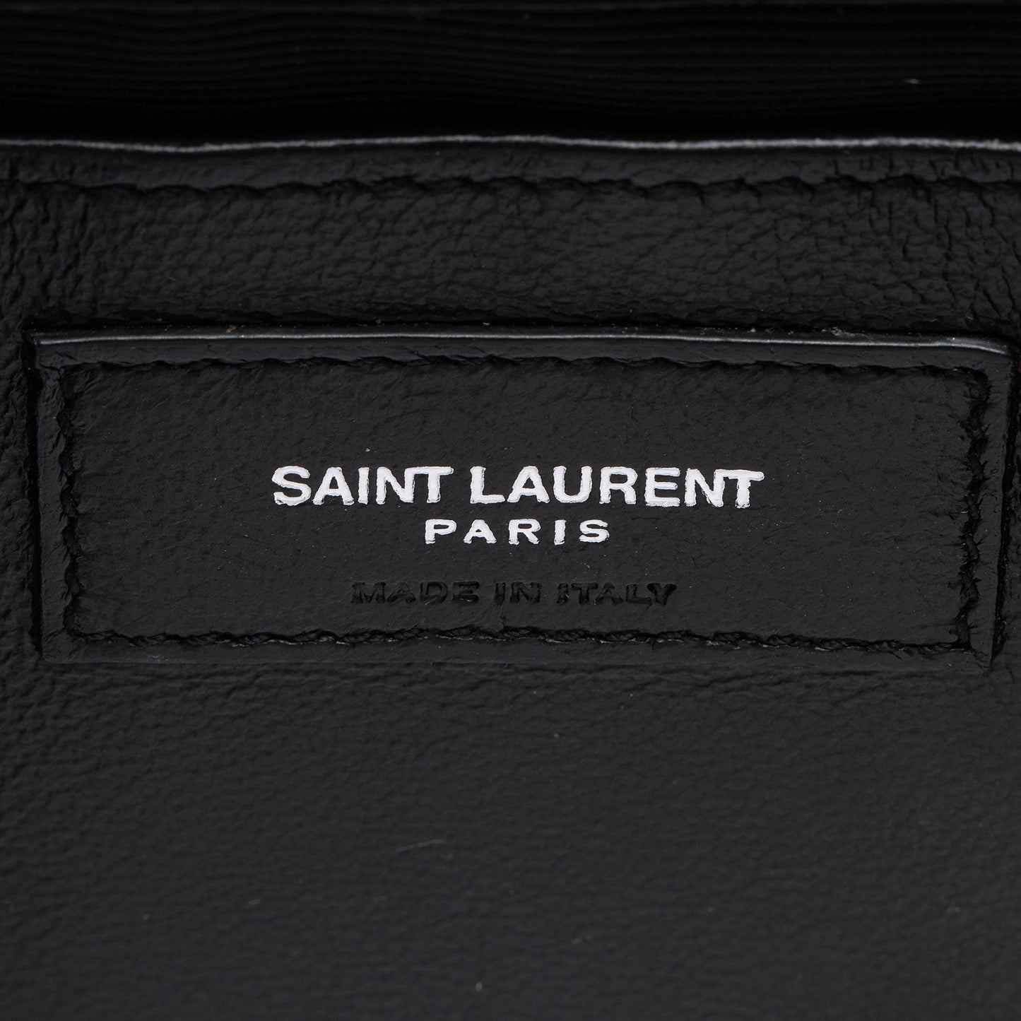 Saint Laurent Croc Embossed Leather Monogram Kate Tassel Small Shoulde
