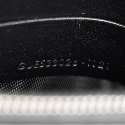 Saint Laurent Croc Embossed Leather Monogram Sunset Chain Wallet Handb