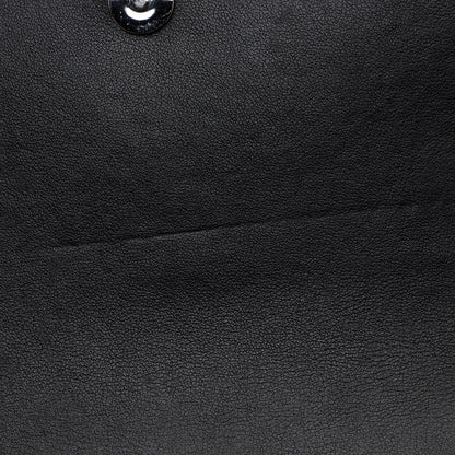 Saint Laurent Croc Embossed Leather Monogram Sunset Chain Wallet Handb