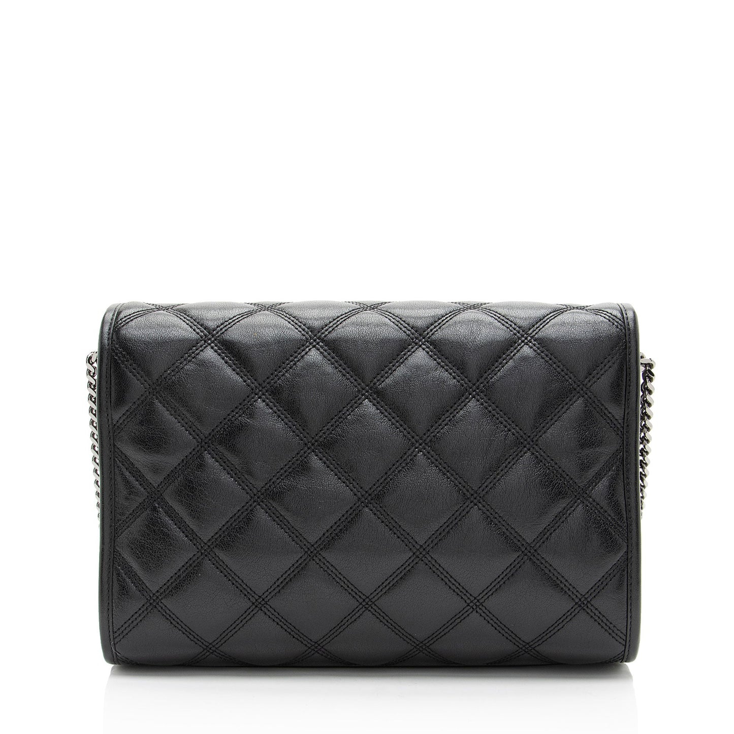 Saint Laurent Diamond Quilted Leather Monogram Becky Small Shoulder Ba