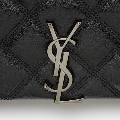 Saint Laurent Diamond Quilted Leather Monogram Becky Small Shoulder Ba