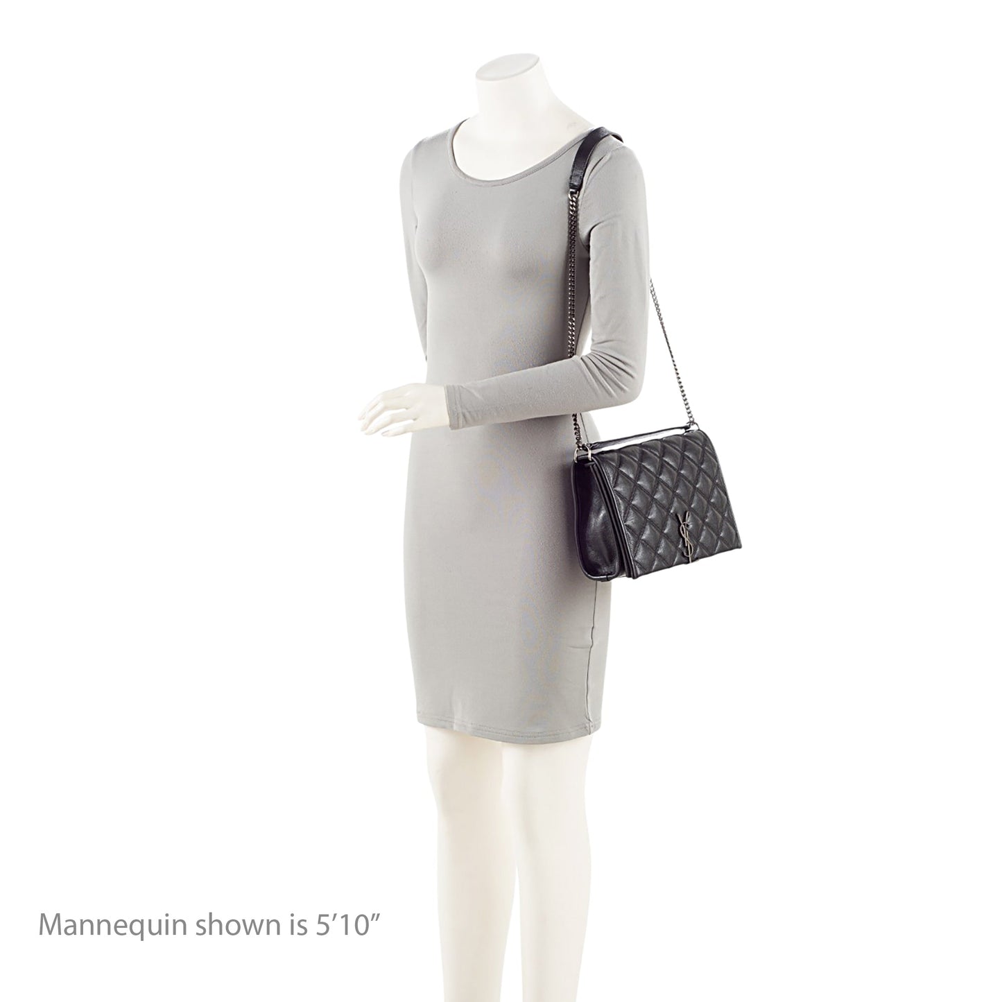 Saint Laurent Diamond Quilted Leather Monogram Becky Small Shoulder Ba