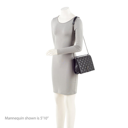 Saint Laurent Diamond Quilted Leather Monogram Becky Small Shoulder Ba