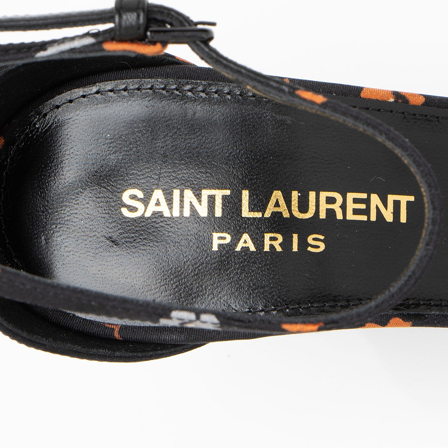 Saint Laurent Satin Floral Bea Sandals - Size 7 / 37 Handbag