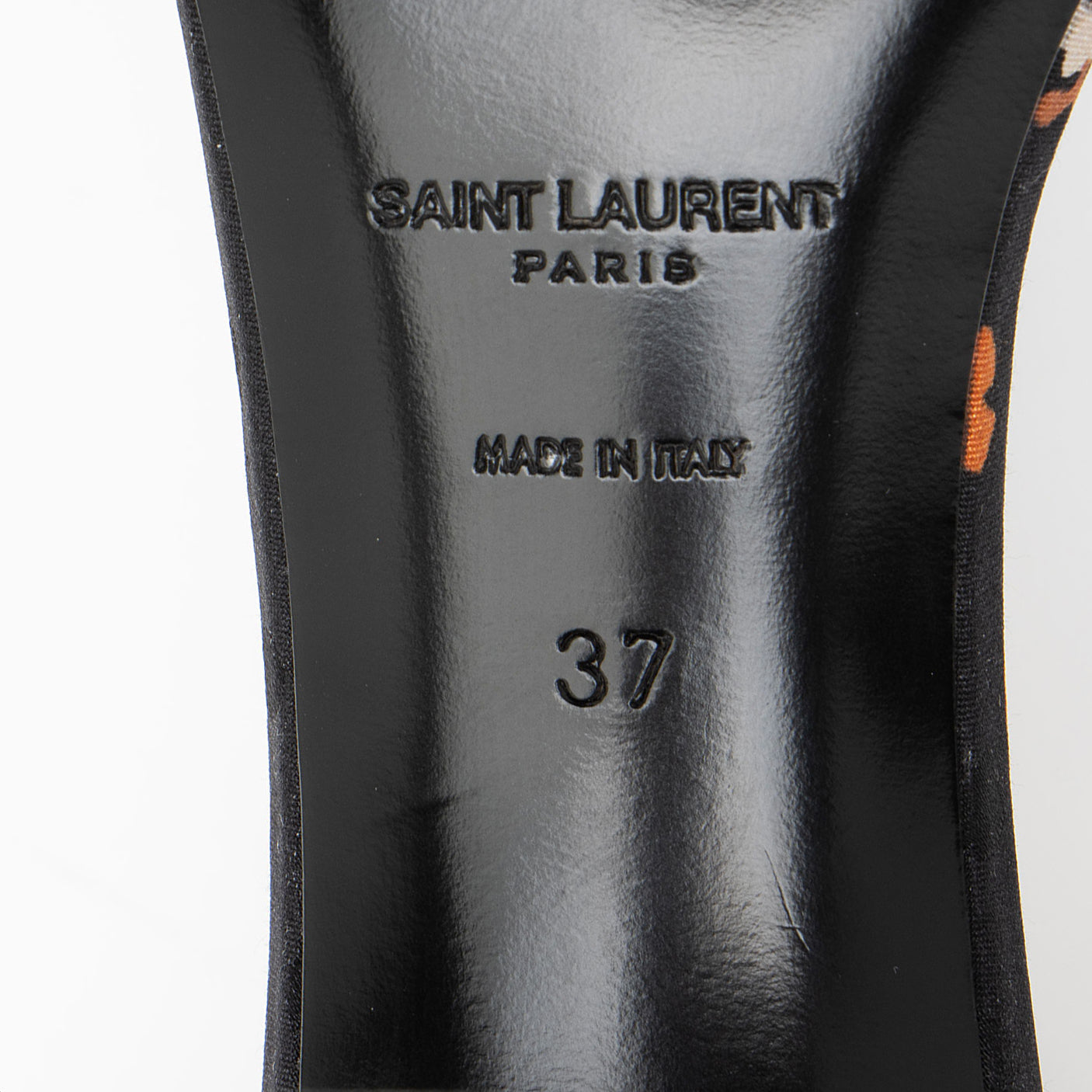 Saint Laurent Satin Floral Bea Sandals - Size 7 / 37 Handbag