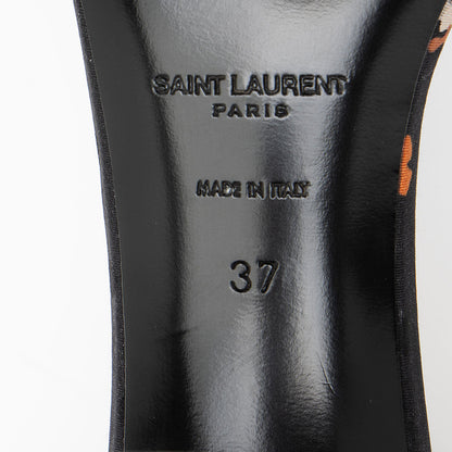 Saint Laurent Satin Floral Bea Sandals - Size 7 / 37 Handbag