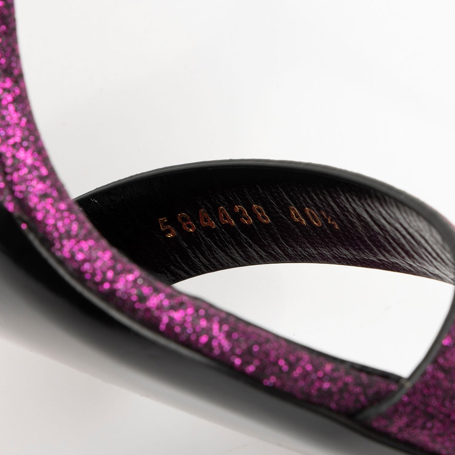 Saint Laurent Glitter Amber Sandals - Size 10.5 / 40.5 Handbag