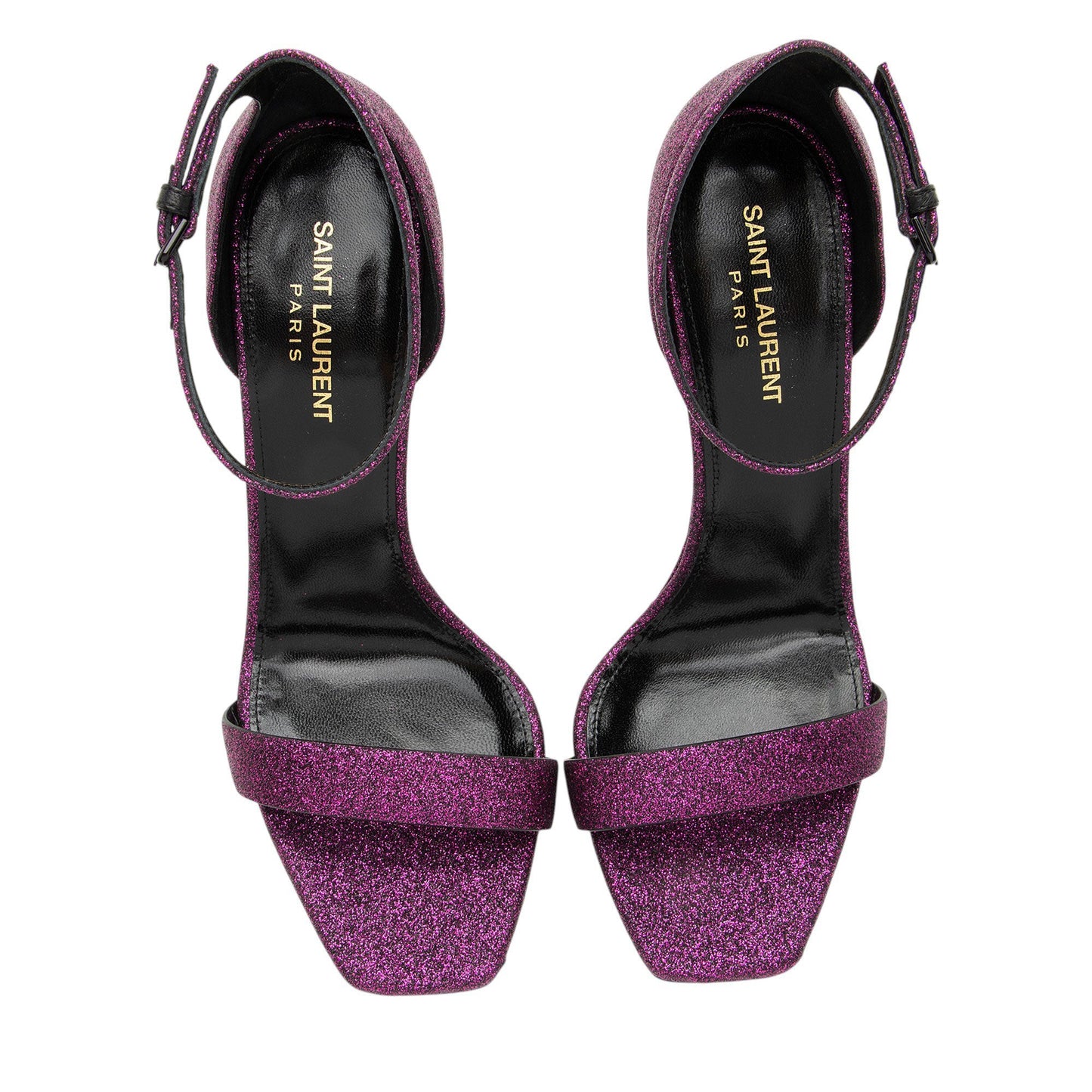 Saint Laurent Glitter Amber Sandals - Size 10.5 / 40.5 Handbag