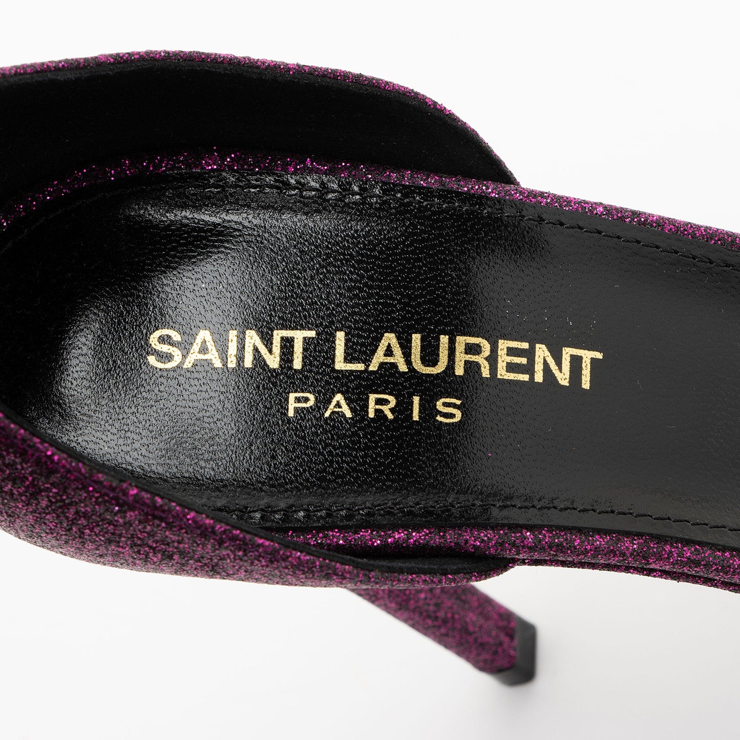 Saint Laurent Glitter Amber Sandals - Size 10.5 / 40.5 Handbag