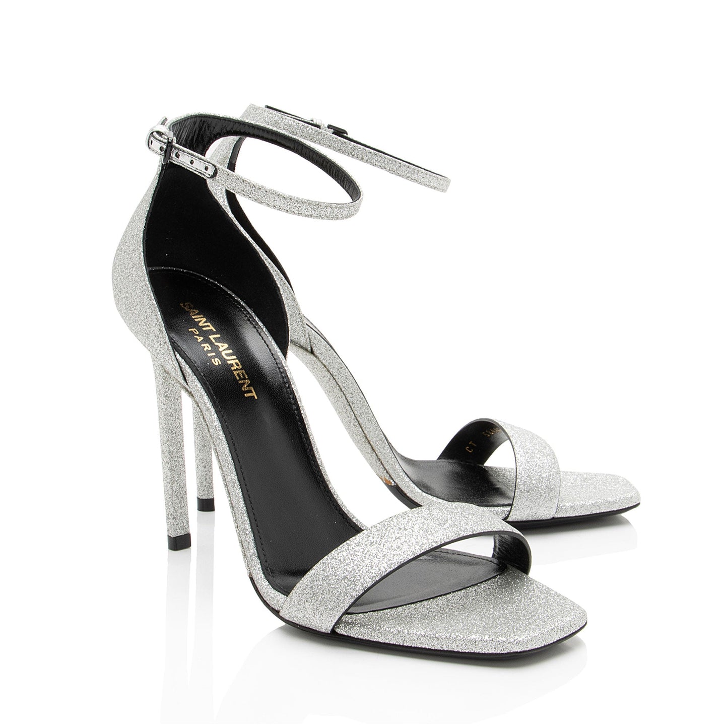 Saint Laurent Glitter Amber Sandals - Size 8.5 / 38.5 Handbag