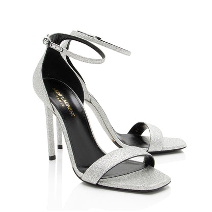 Saint Laurent Glitter Amber Sandals - Size 8.5 / 38.5 Handbag