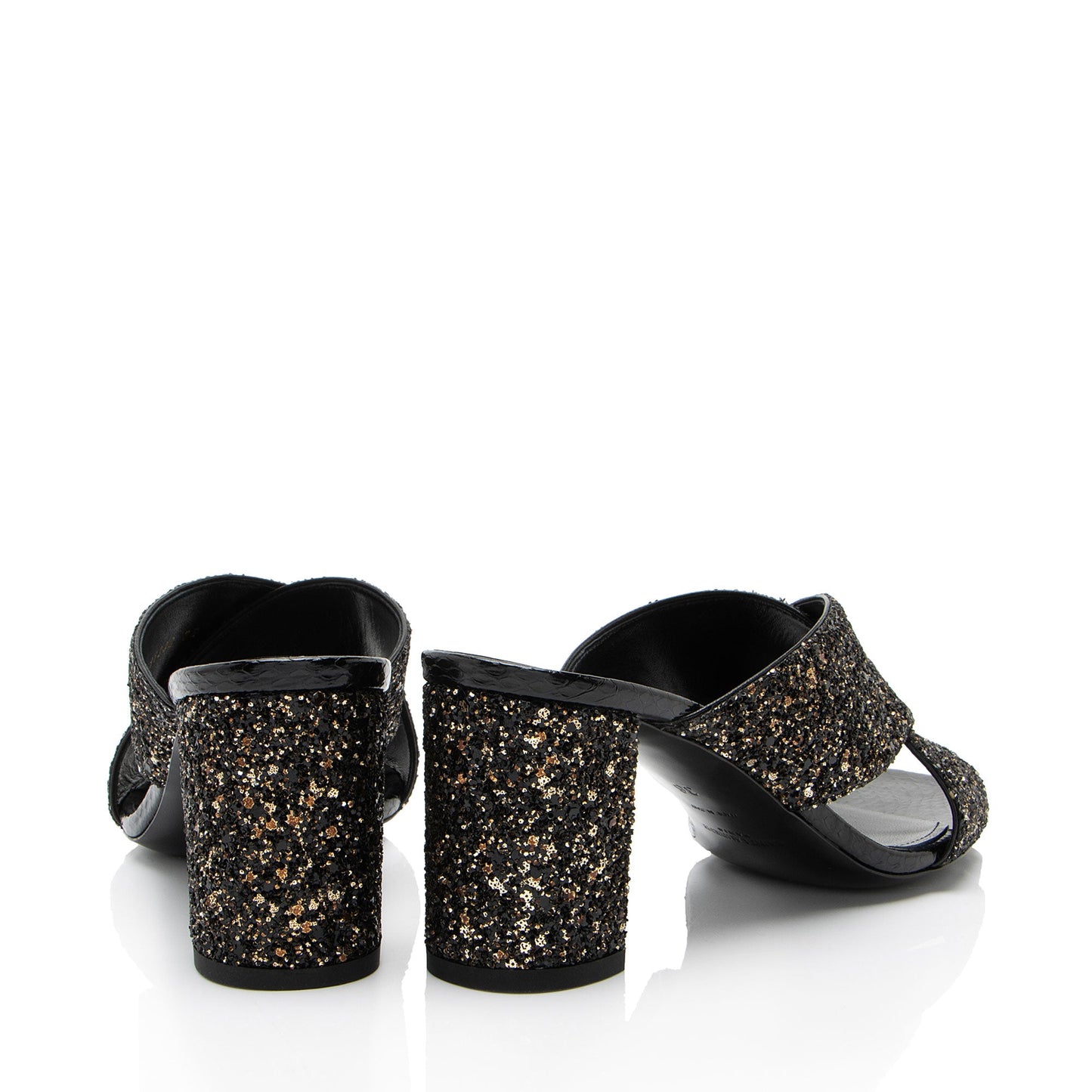 Saint Laurent Glitter Loulou Mule Sandals - Size 6 / 36 Handbag