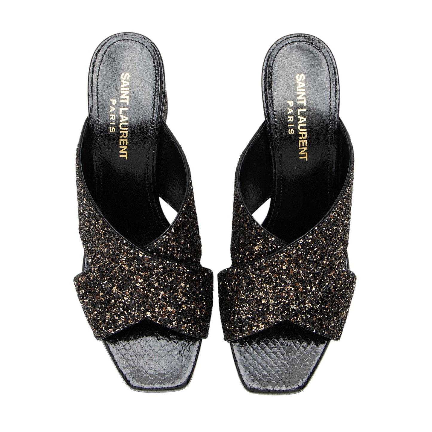 Saint Laurent Glitter Loulou Mule Sandals - Size 6 / 36 Handbag