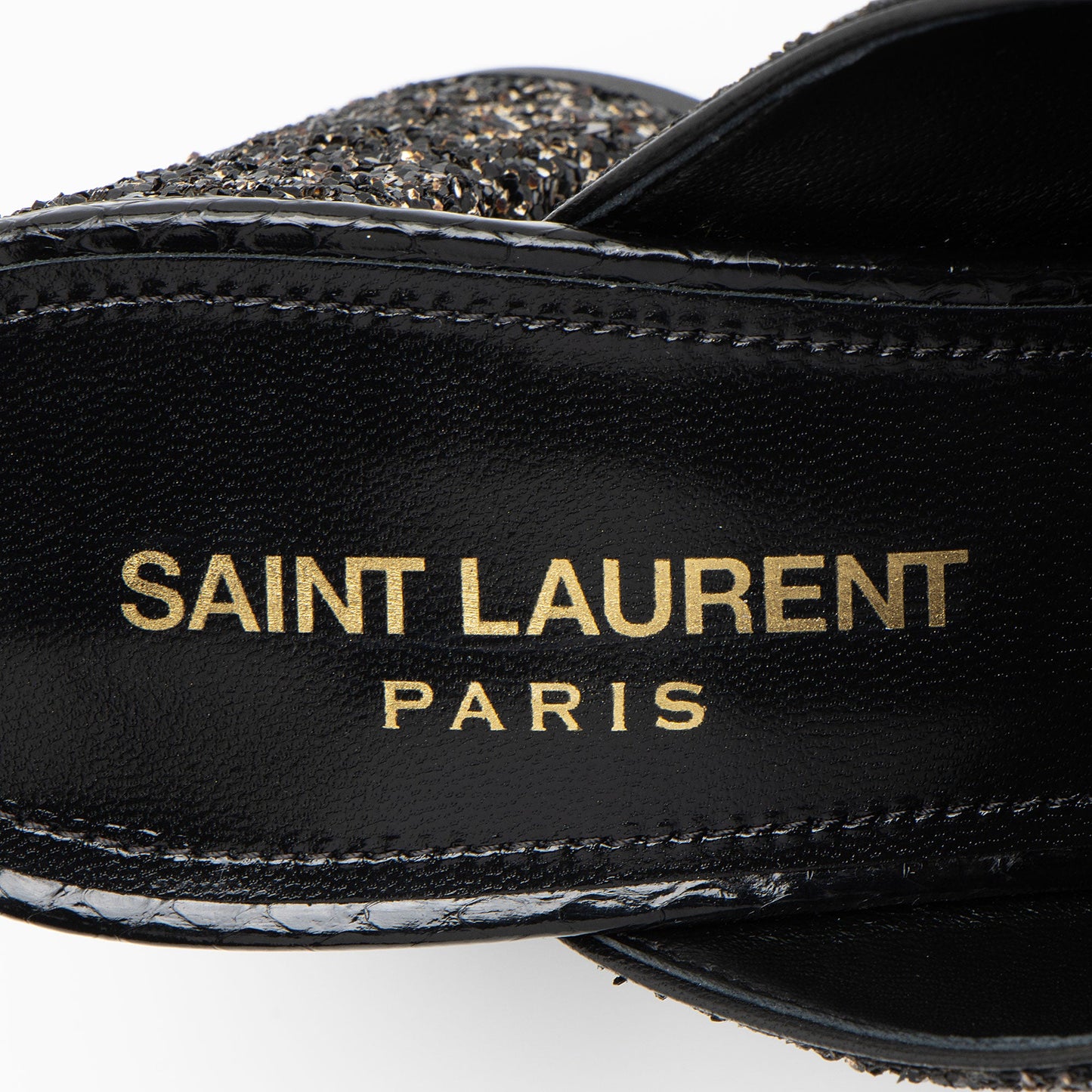 Saint Laurent Glitter Loulou Mule Sandals - Size 6 / 36 Handbag
