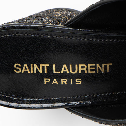 Saint Laurent Glitter Loulou Mule Sandals - Size 6 / 36 Handbag