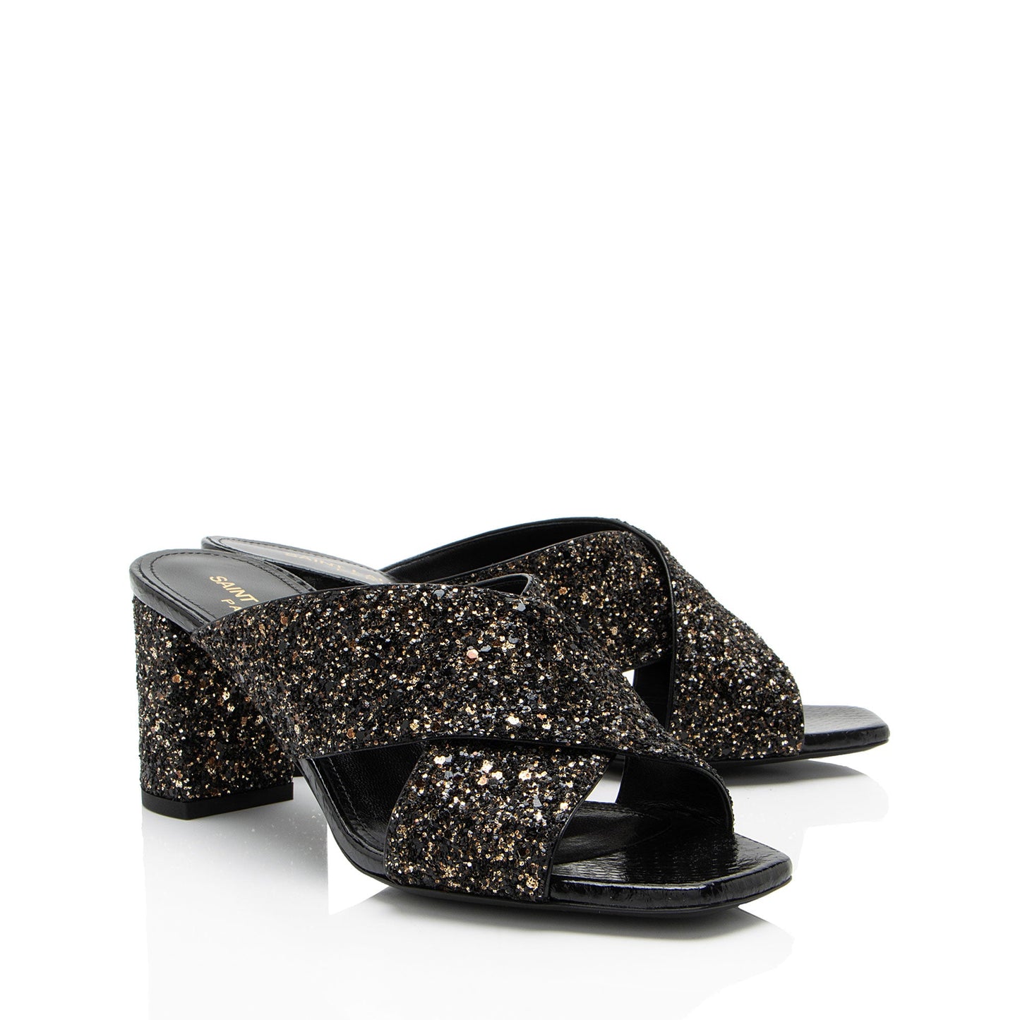 Saint Laurent Glitter Loulou Mule Sandals - Size 6 / 36 Handbag