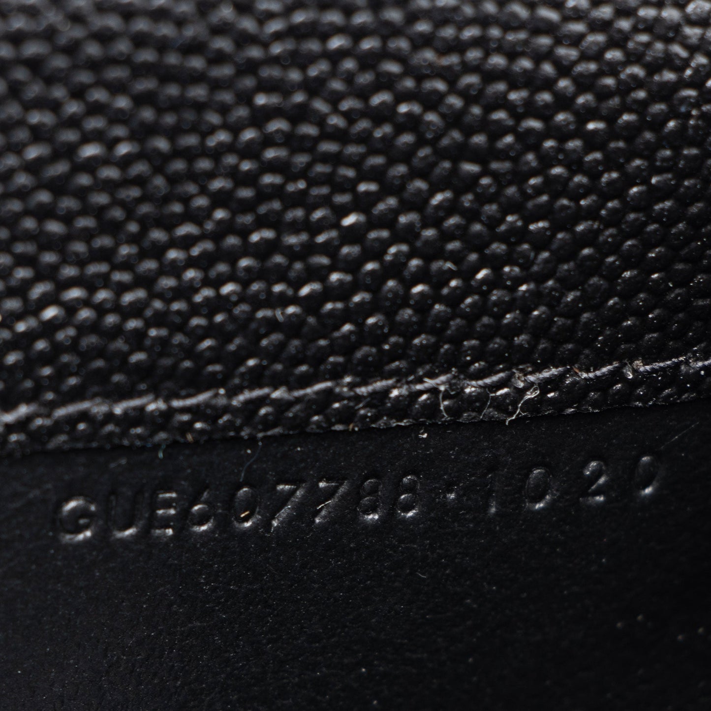 Saint Laurent Grain De Poudre Monogram Uptown Chain Wallet Handbag