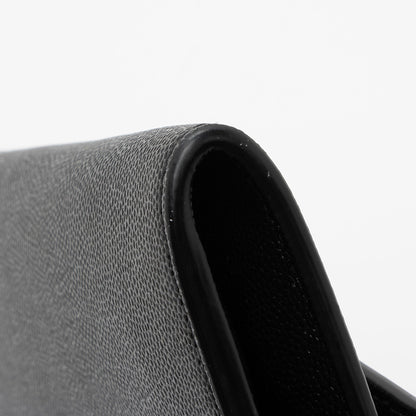 Saint Laurent Grain De Poudre Monogram Uptown Chain Wallet Handbag