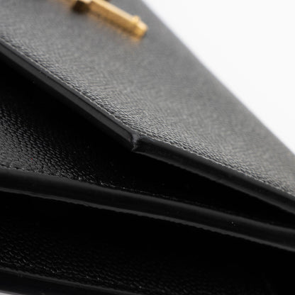 Saint Laurent Grain De Poudre Monogram Uptown Chain Wallet Handbag