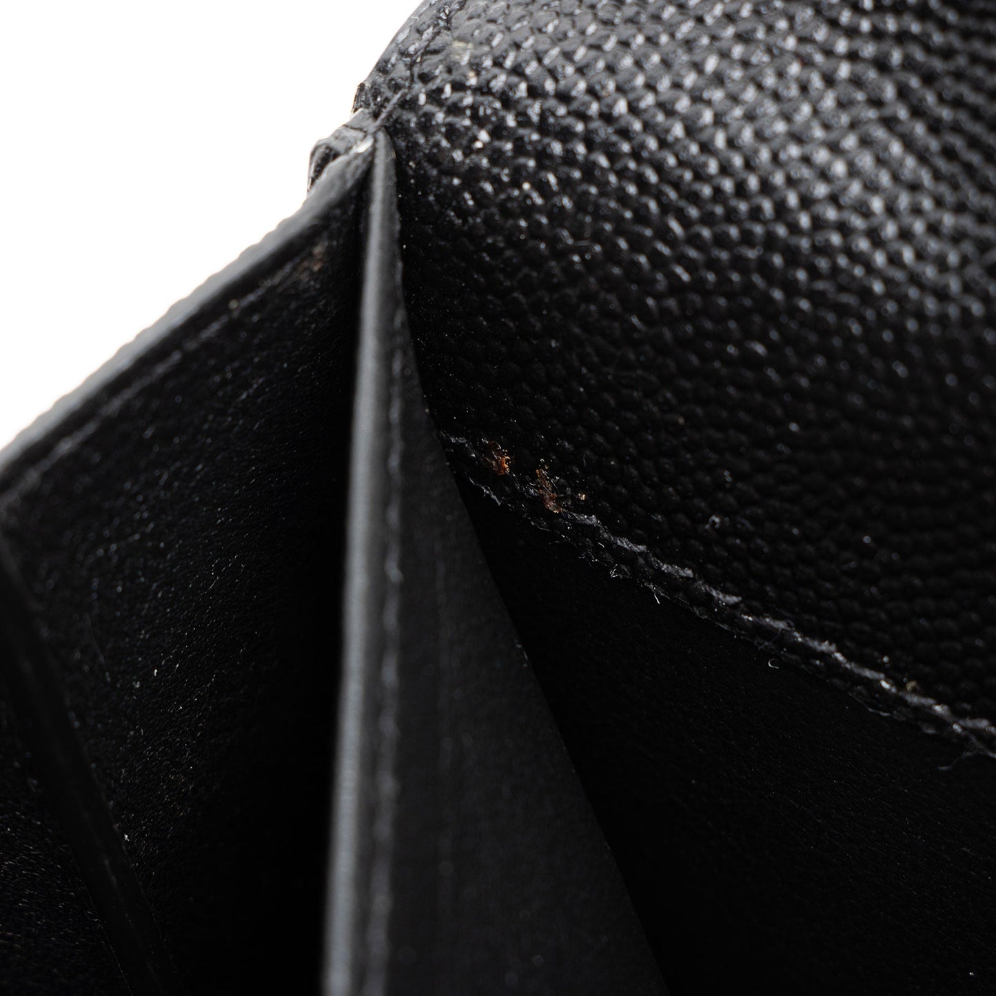 Saint Laurent Grain De Poudre Monogram Uptown Chain Wallet Handbag