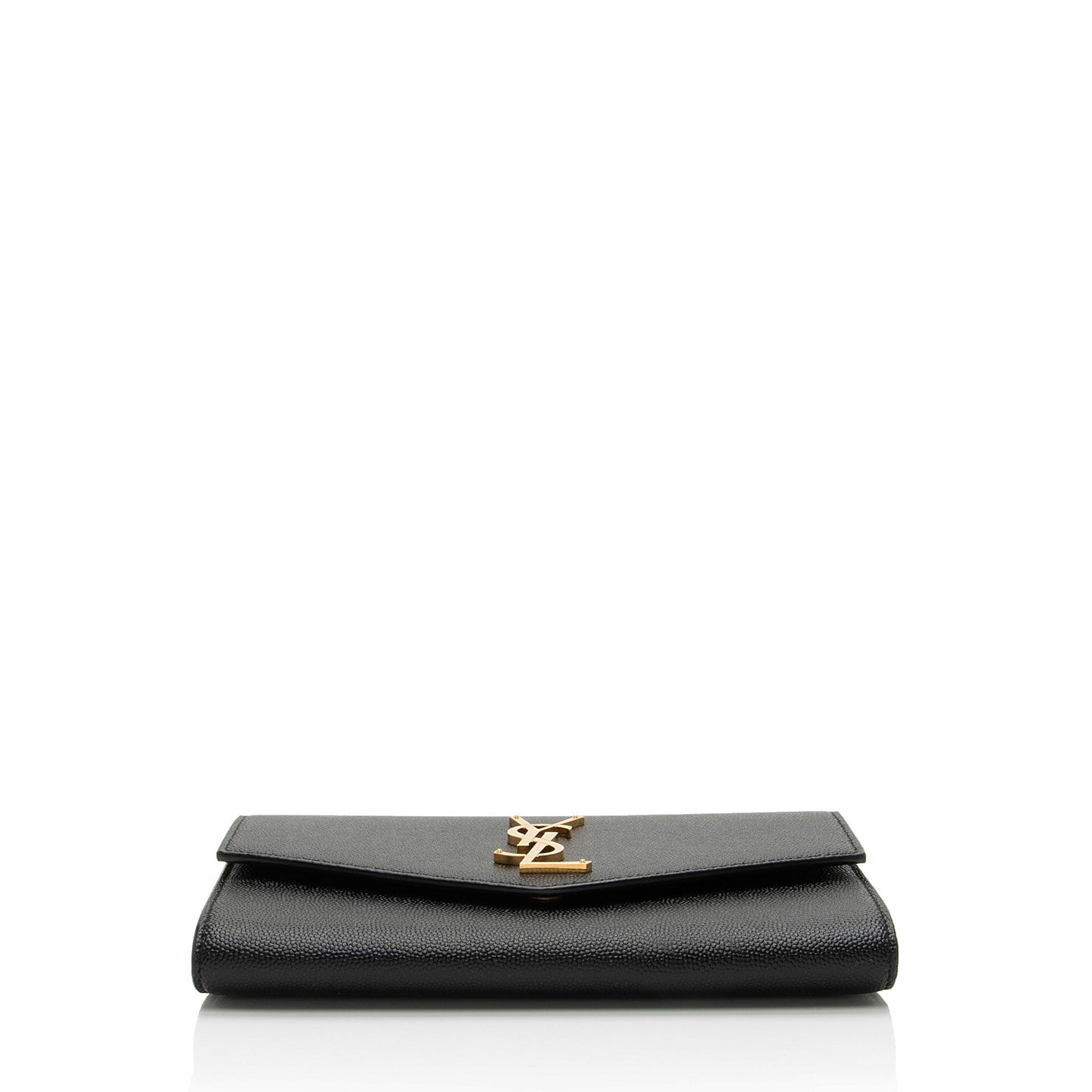 Saint Laurent Grain De Poudre Monogram Uptown Chain Wallet Handbag