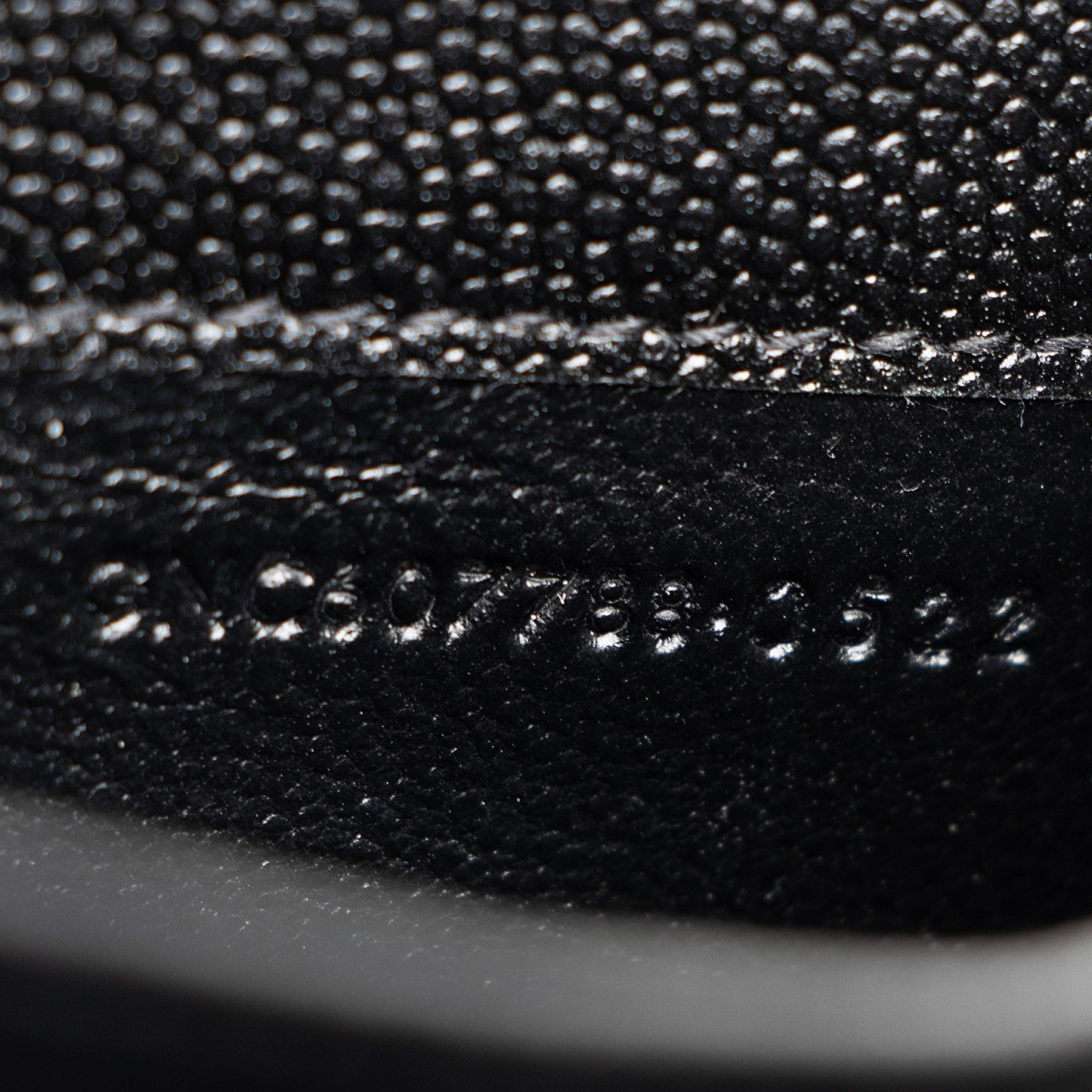 Saint Laurent Grain De Poudre Monogram Uptown Chain Wallet Handbag