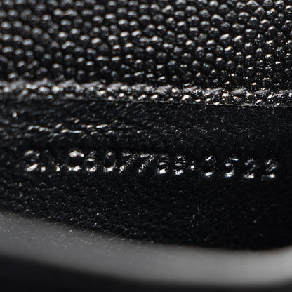 Saint Laurent Grain De Poudre Monogram Uptown Chain Wallet Handbag