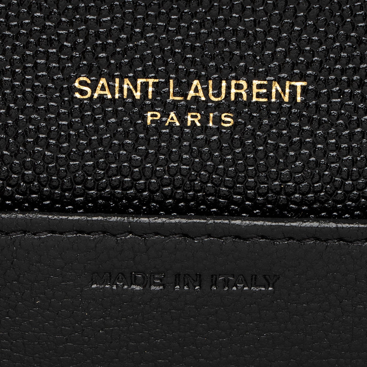 Saint Laurent Grain De Poudre Monogram Uptown Chain Wallet Handbag