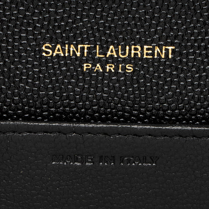 Saint Laurent Grain De Poudre Monogram Uptown Chain Wallet Handbag