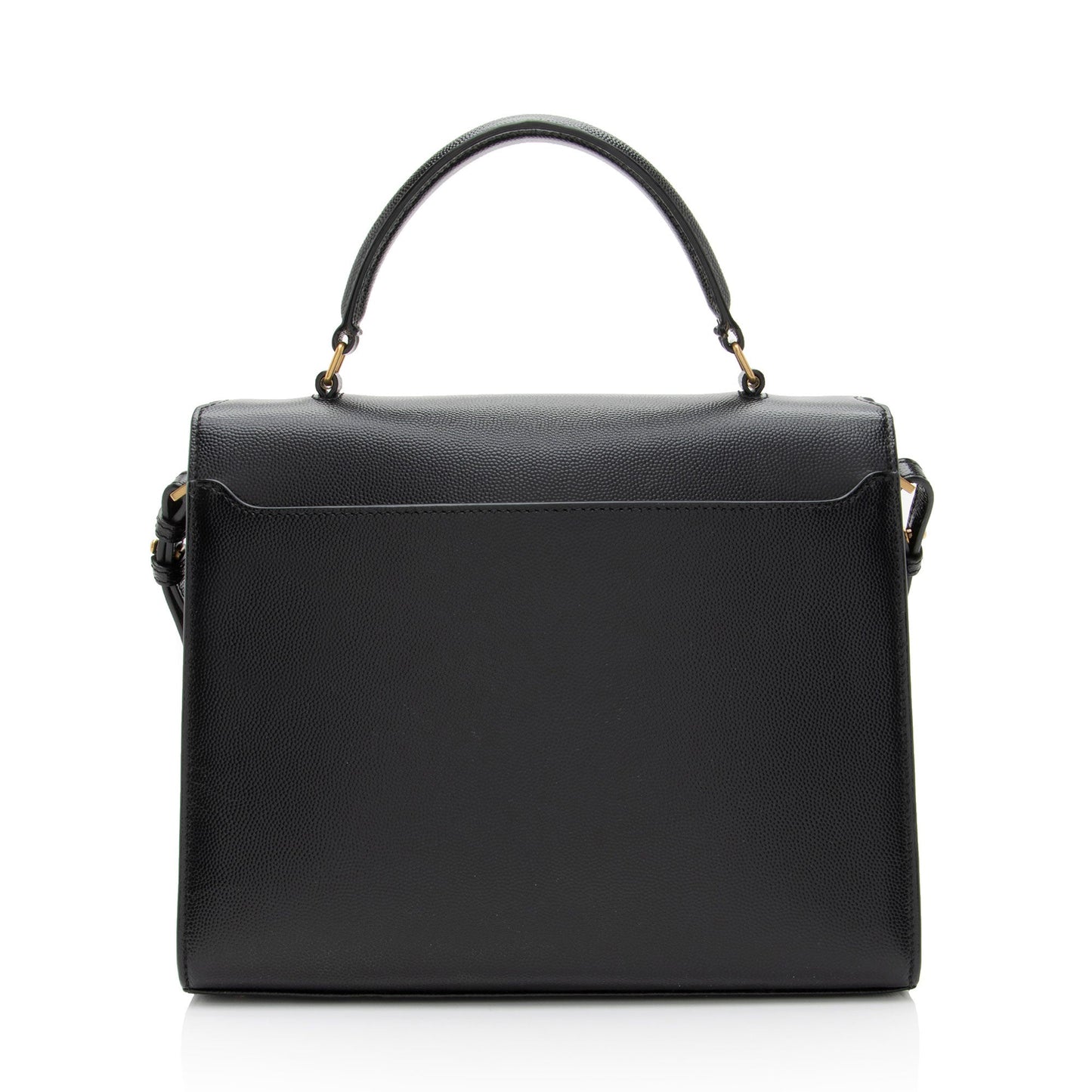 Saint Laurent Grain de Poudre Monogram Cassandra Medium Top Handle Han