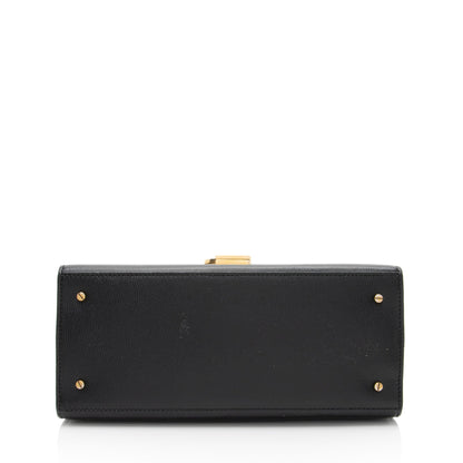 Saint Laurent Grain de Poudre Monogram Cassandra Medium Top Handle Han