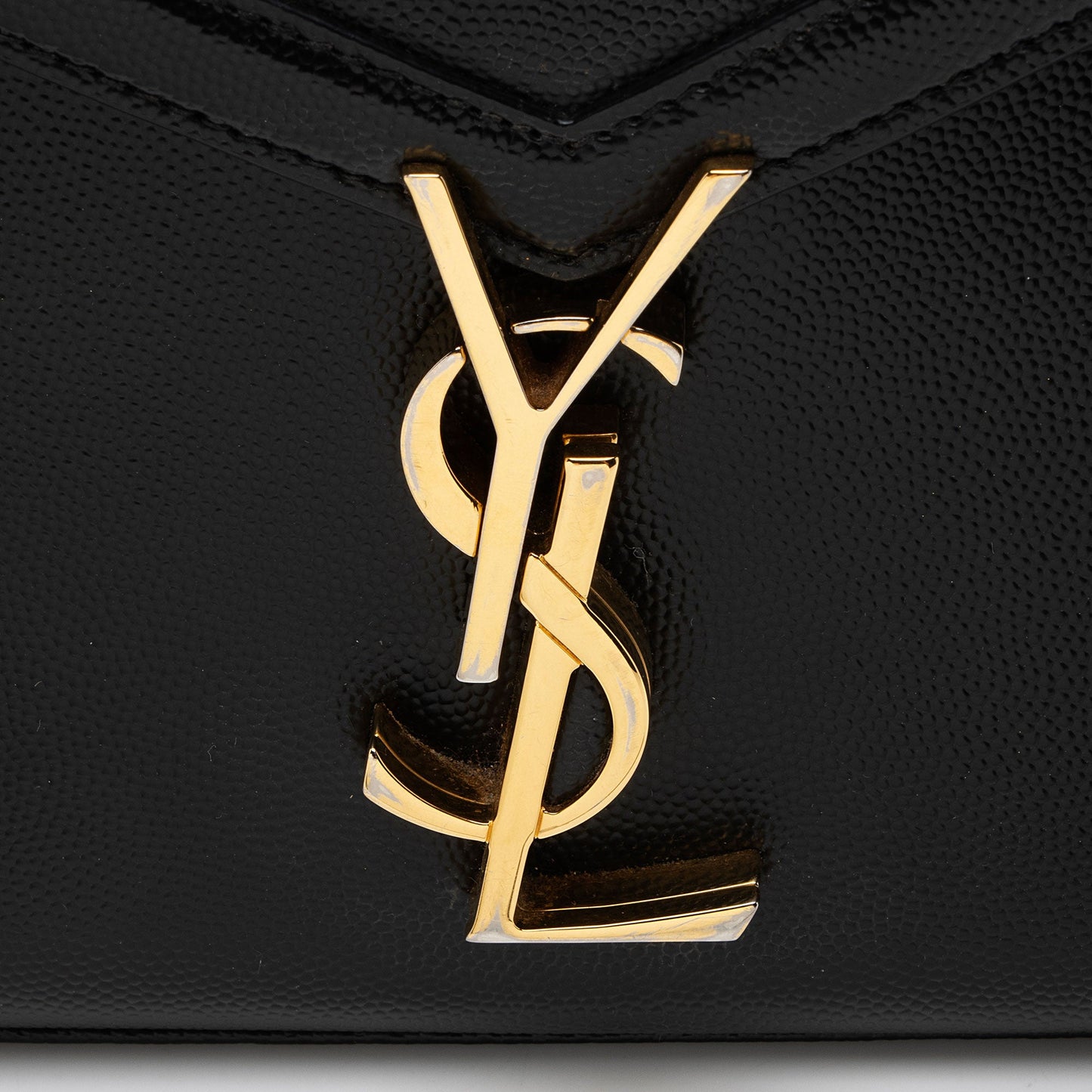 Saint Laurent Grain de Poudre Monogram Cassandra Medium Top Handle Han