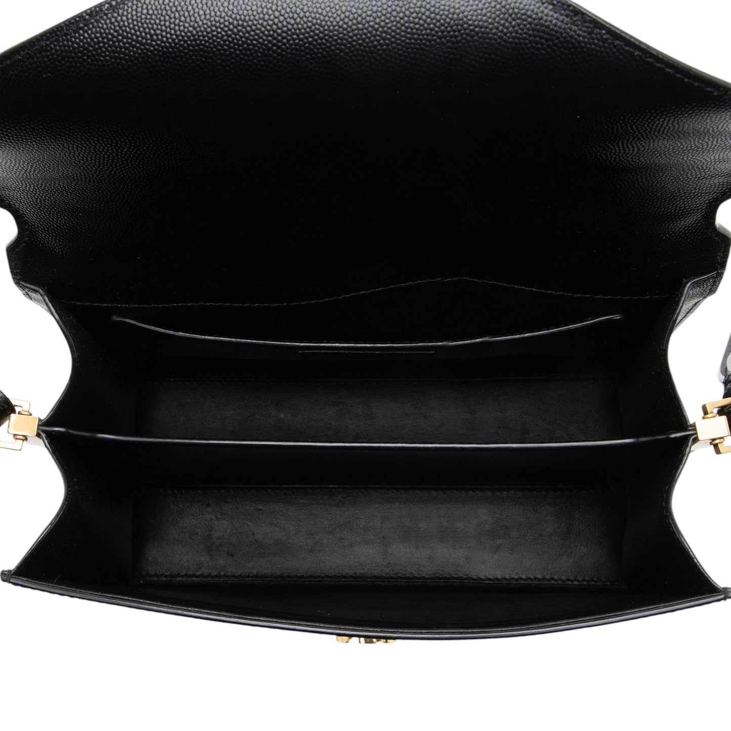 Saint Laurent Grain de Poudre Monogram Cassandra Medium Top Handle Han