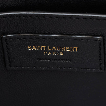 Saint Laurent Grain de Poudre Monogram Cassandra Medium Top Handle Han