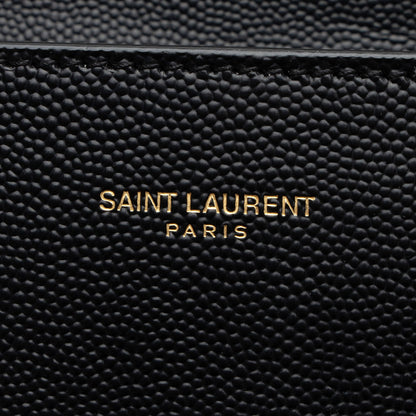 Saint Laurent Grain de Poudre Monogram Cassandra Medium Top Handle Han