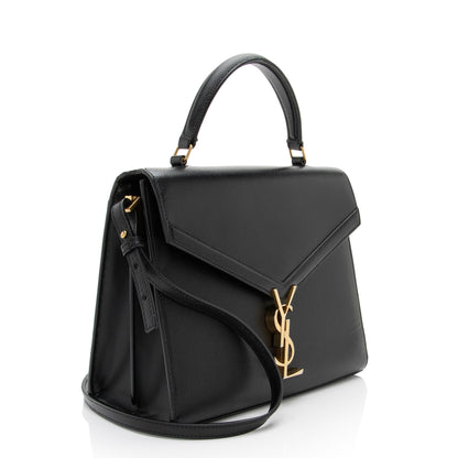 Saint Laurent Grain de Poudre Monogram Cassandra Medium Top Handle Han