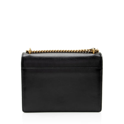 Saint Laurent Grained Calfskin Monogram Sunset Medium Shoulder Bag